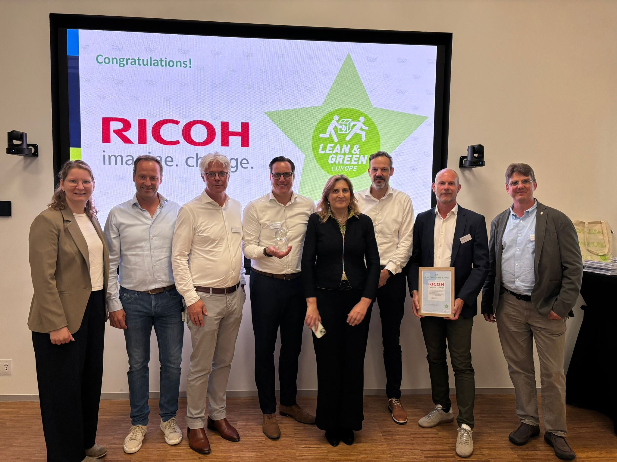Ricoh Europe Awarded Lean & Green 3-Star Certification for Sustainable Logistics Progress